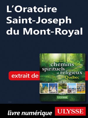 cover image of L'Oratoire Saint-Joseph du Mont-Royal